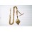 Antique clock chain in gold