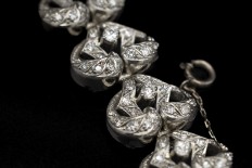 Heart Shaped Platinum Bracelet 